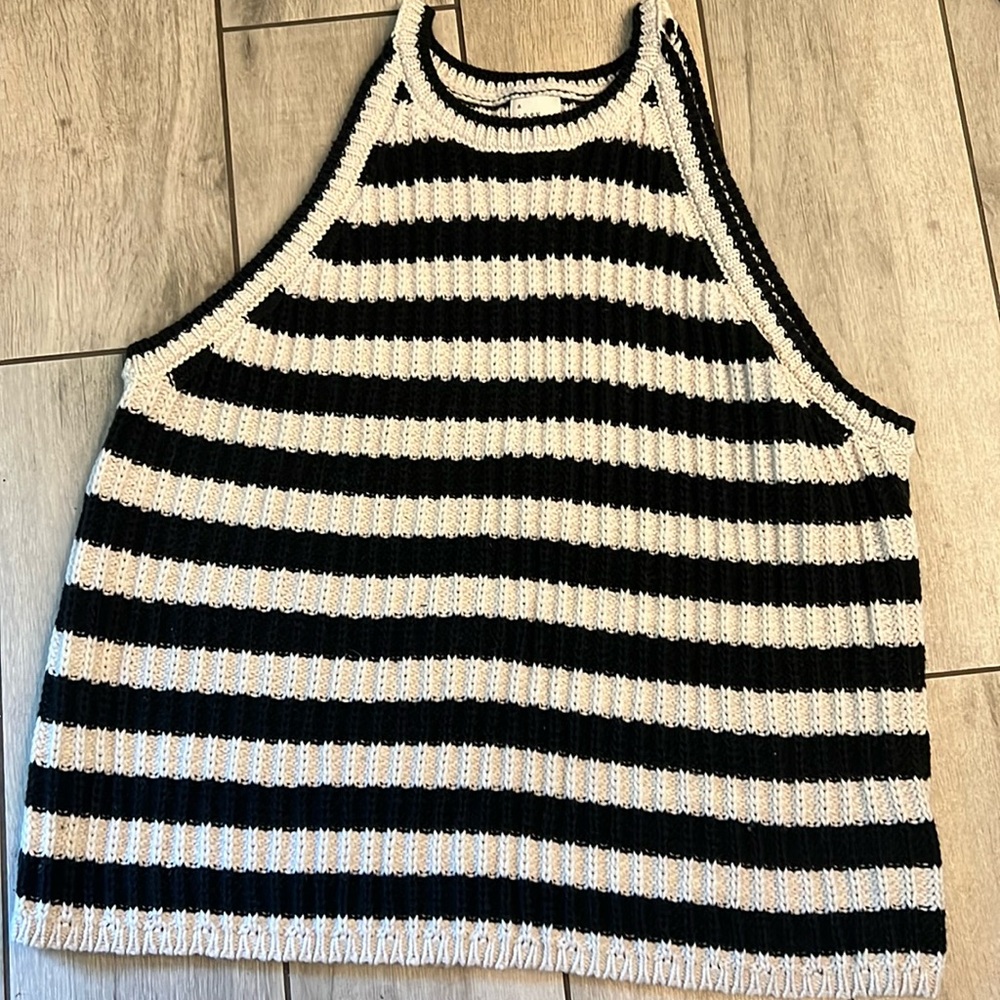 Chunky Knit Striped Tank